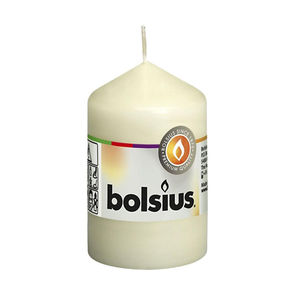 Bolsius Ivory Pillar Candle 8cm x 6cm £2.24